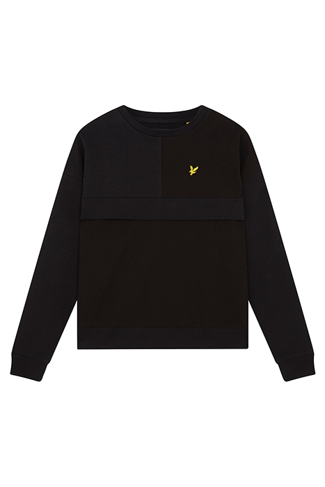 CANVAS MIX SWEATSHIRT JET BLACK 5