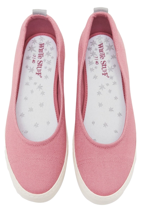 CANVAS BALLET PUMP BRIGHT PINK 3