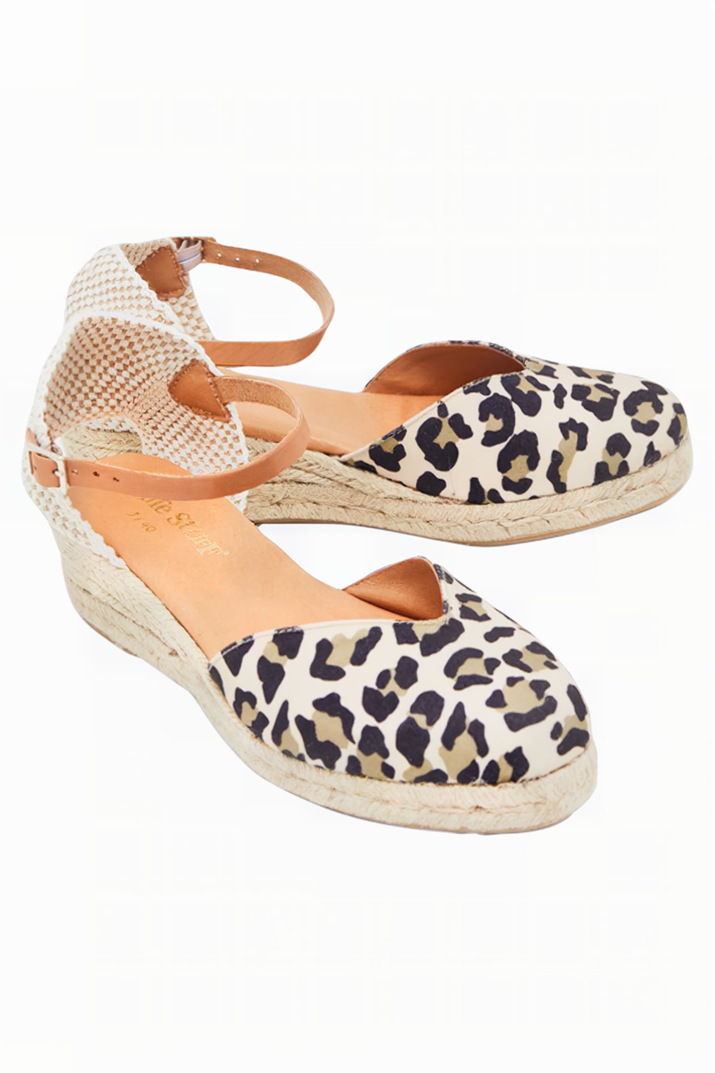 SOPHIE ESPADRILLE WEDGE BROWN PRINT 2