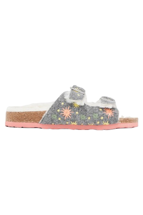 STAR EMBROIDERED FOOTBED GREY MULTI 1