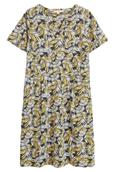 RUBY COTTON JERSEY DRESS GREY PRINT 1