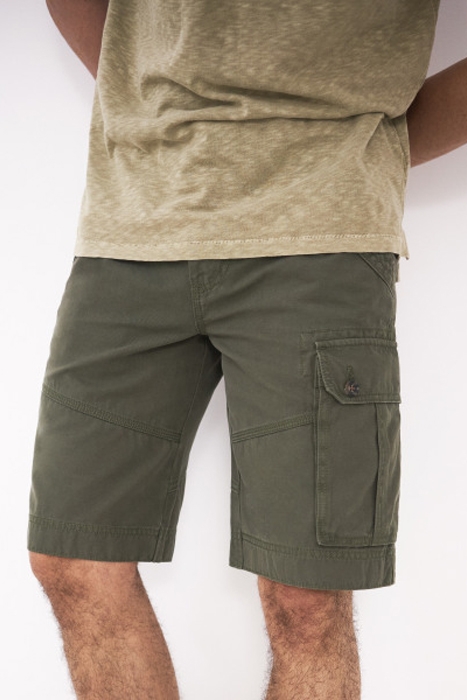 KEGWORTH CARGO SHORT KHAKI GRN 2