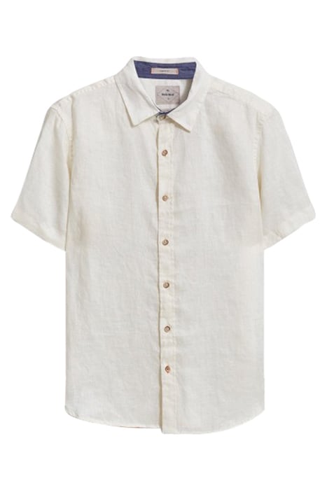 PEMBROKE SS LINEN SHIRT NATURAL WHITE 1