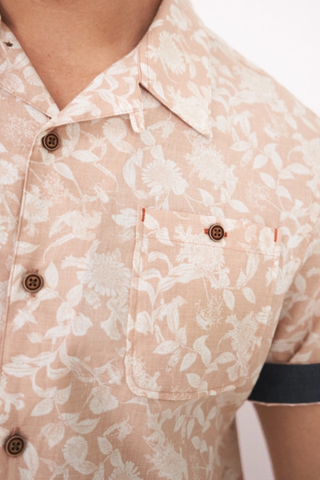 HAWES FLORAL PRINTED SHIRT  PINK 2
