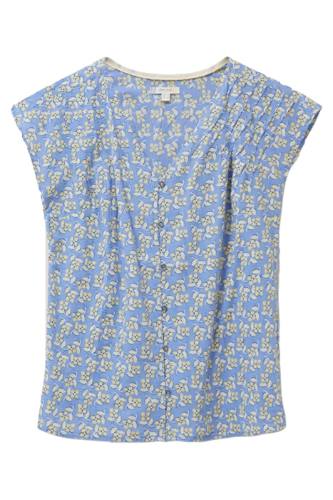 RAE ORGANIC COTTON VEST BLUE PRINT 1