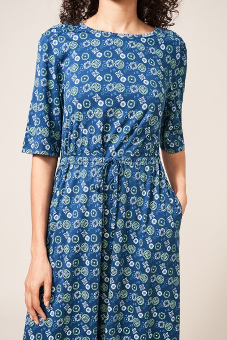 NUELLE JERSEY DRESS BLUE MULTI 1