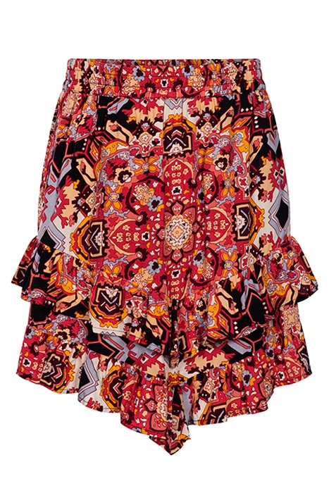 LADIES BOLOGNA SKIRT BOHO AZTEC OLD RED 4