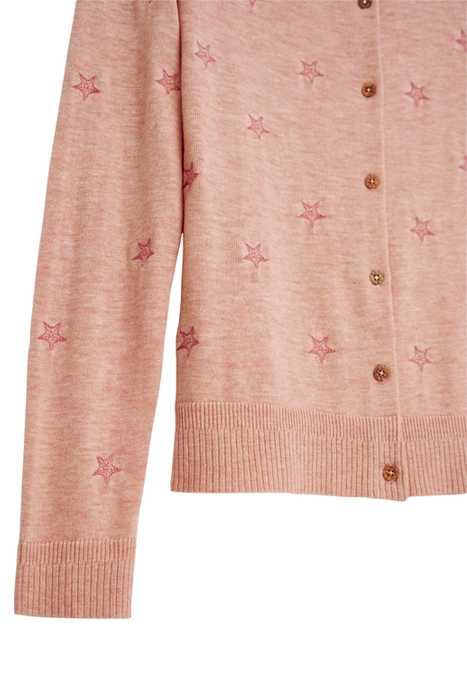 LULU EMBROIDERED CARDI  PINK 5