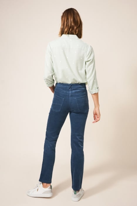 BROOKE STRAIGHT CORD TROUSER  BLUE 3