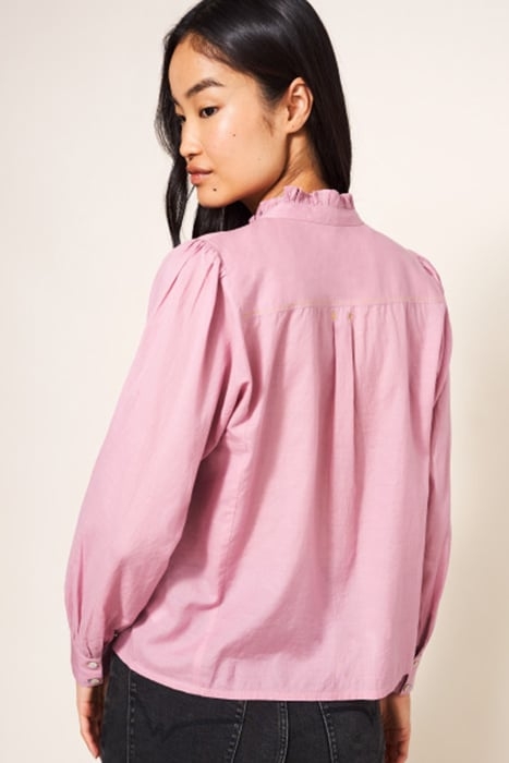 PAIGE COTTON BLEND SHIRT MID PINK 2