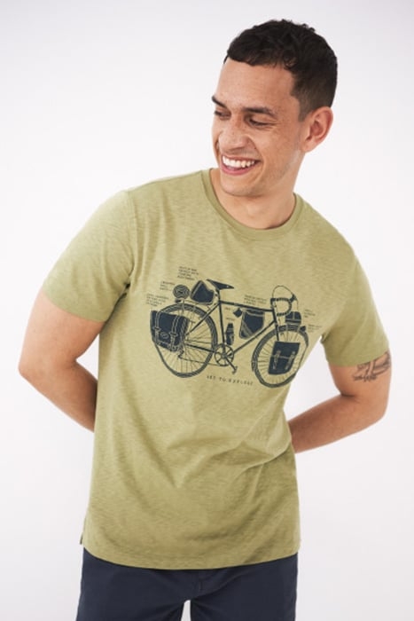 EXPLORE BIKE GRAPHIC TEE LGT GREEN 2