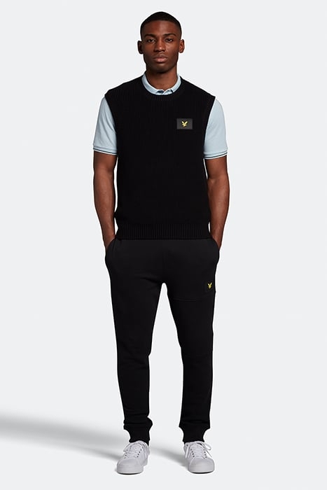 RIBBED VEST JET BLACK 3