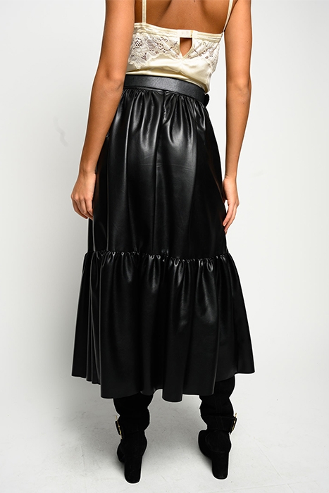 ASTERISMO 1 GONNA SIMILPELLE L BLACK 2