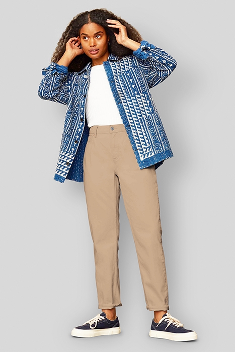 CAROLINE CROPPED HOLO BEIGE HOLO BEIGE 2