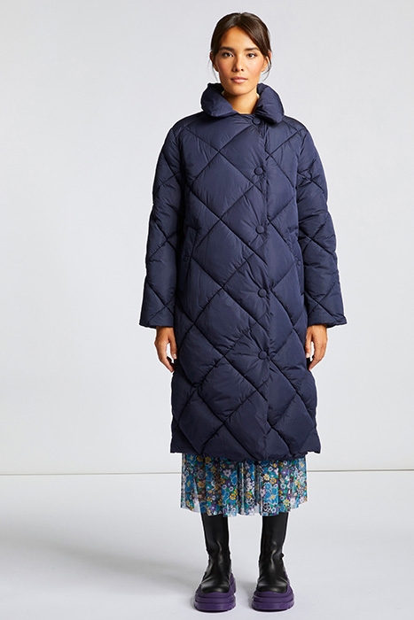 QUILTED NYLON COAT MIDNIGHT BLUE 2