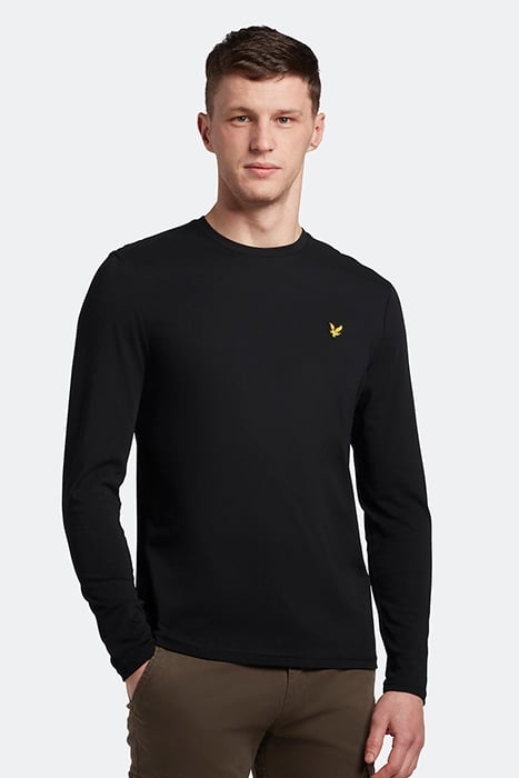PLAIN L/S T-SHIRT JET BLACK 1
