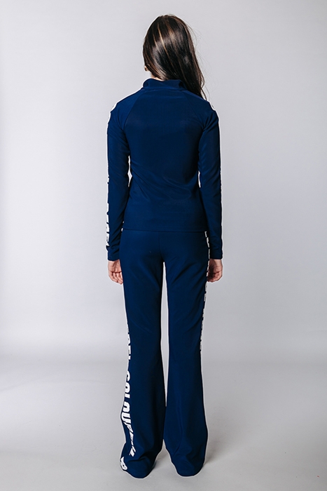 JOLIE LOGO FINE KNIT FLARE PANTS DARK BLUE 2