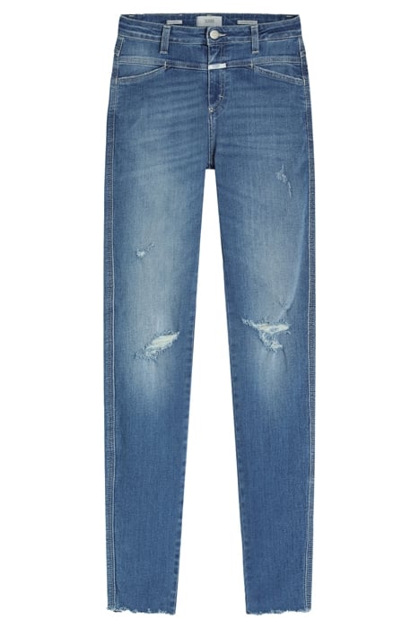 CLOSED WOMEN SKINNY PUSHER LONG JEANS MID BLUE 6