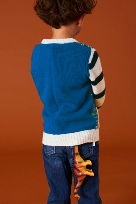 MINI ME FAIRISLE JUMPER NAVY MULTI 3