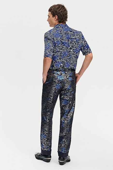 PRINTED SHORT-SLEEVE SHIRT WILD PRINT GRAY 3