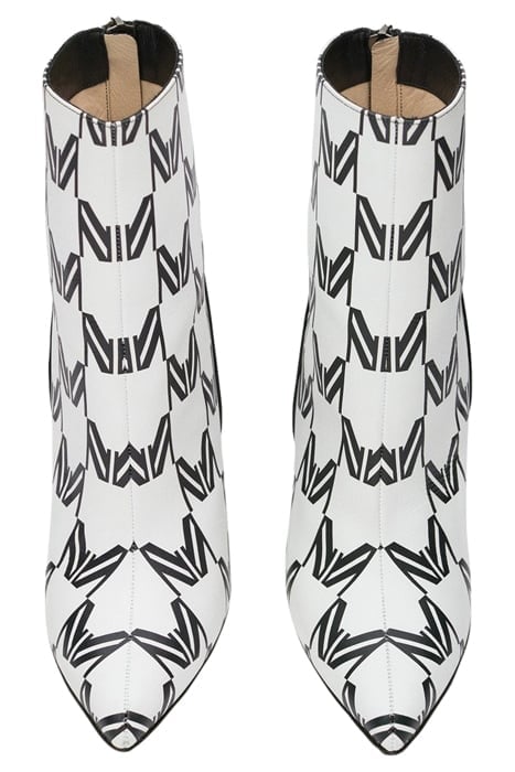 PRINTED ANKLE BOOTS BLACK/WHITE LOGO PRINT 3
