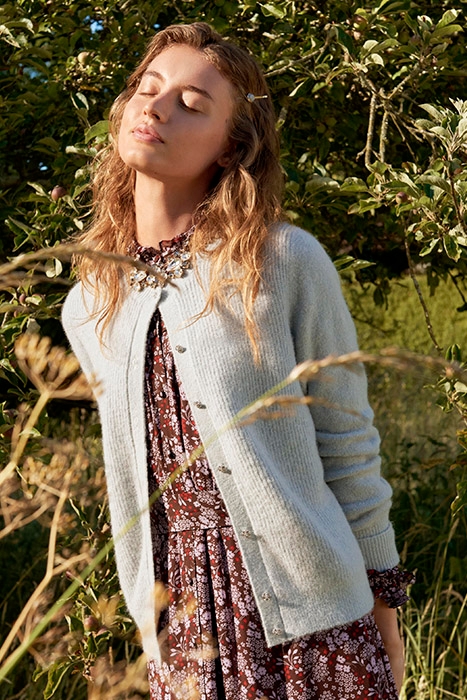 RUFFLE YOKE MIDI SHIRT DRESS PRP 5