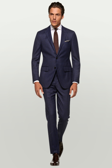 Navy Checked Sienna Suit 1