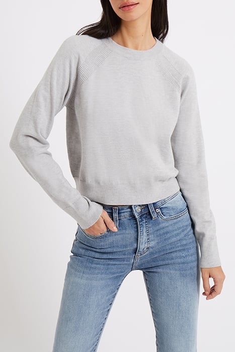 SUPERSOFT DOUBLE RAGLAN CREW LGT GREY MEL 2