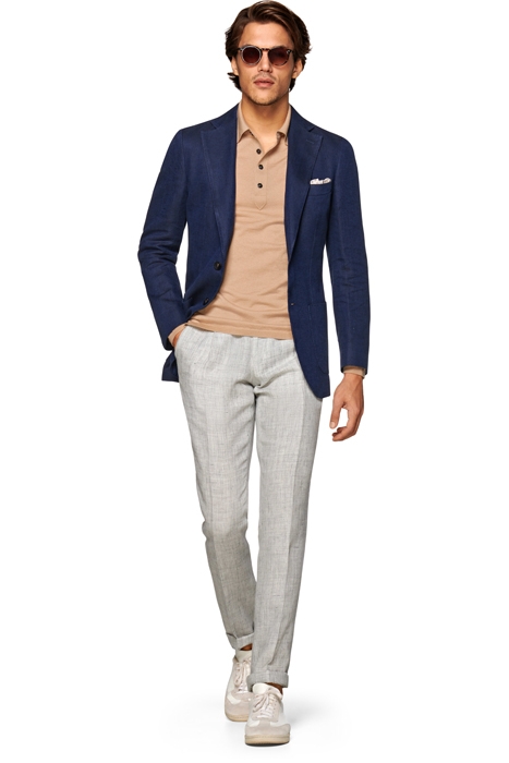 Blue Herringbone Havana Blazer 1