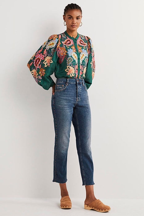 RELAXED STRAIGHT STUDDED JEANS DEN 3