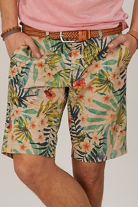 TROPIC FLOWERPRINT FANCY SHORT BROWN 2