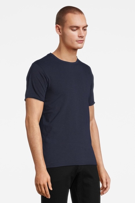 BASIC ROUND NECK TEE SLUB JERSEY DK. NAVY 4