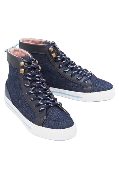 DENIM HIGH TOP TRAINER DARK BLUE 2