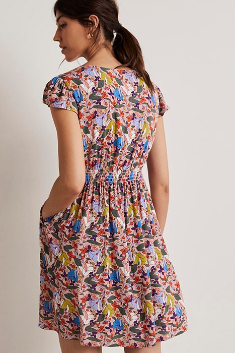 GRACE FLUTTER SLEEVE DRESS PNK 2