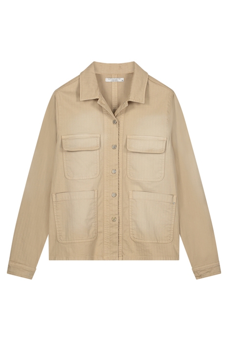 CARGO JACKET UTILITY HERRINGBONE WHITES WHITES 4