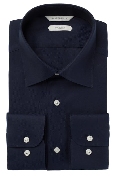 Navy Royal Oxford Slim Fit Shirt 2