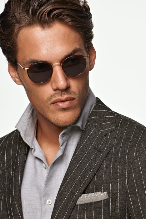Dark Grey Striped Havana Suit 7