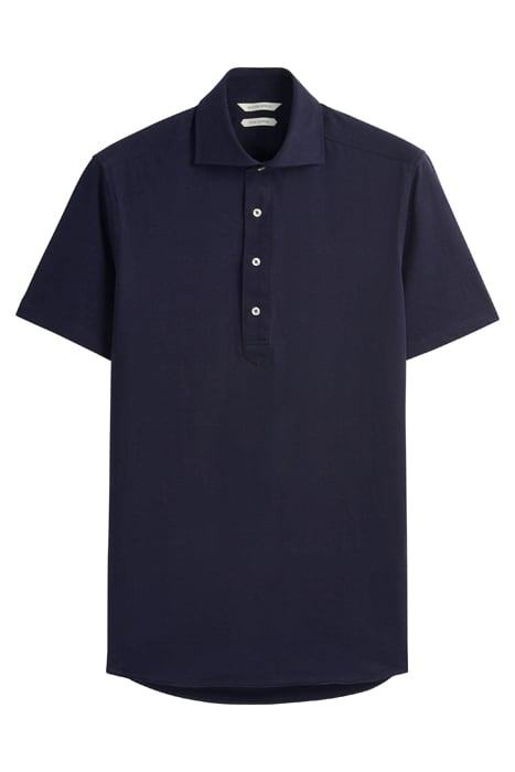 Navy Knitted Short Sleeve Popover 2