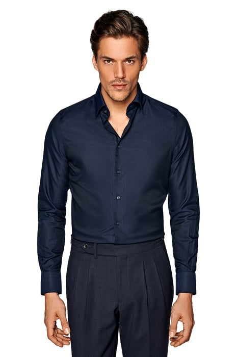Navy Royal Oxford Extra Slim Fit Shirt 1