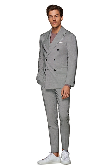 Mid Grey Houndstooth Havana Suit 2
