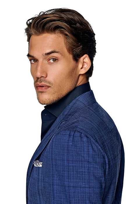 Blue Checked Havana Blazer 5