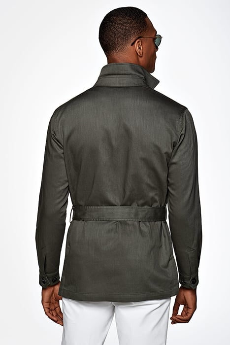 GREEN BELTED SAFARI JACKET 2