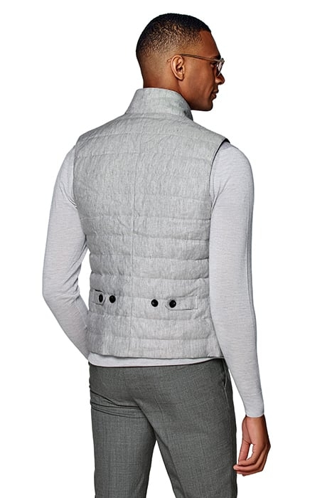 LIGHT GREY DOWN VEST 3