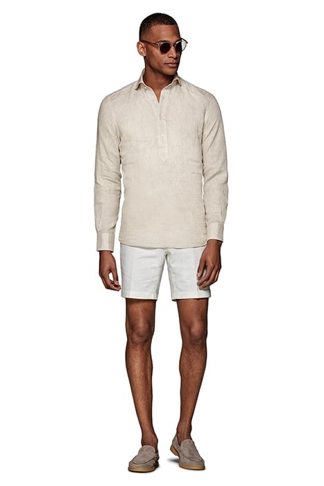 Light Brown Extra Slim Fit Popover 5