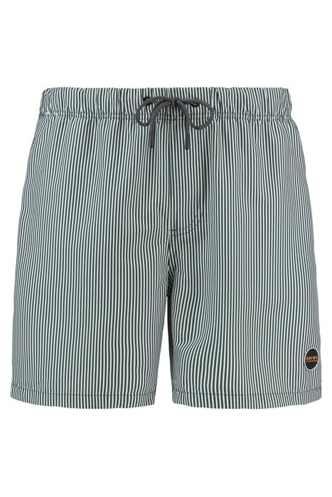 MEN SWIMSHORT SKINNY STRIPE CILANTRO GREEN 1