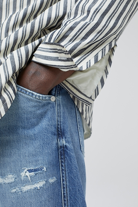 CLOSED MEN RELAXED BUTTON DOWN SHIRT DARK NIGHT 4