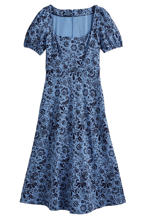 SHORT SLEEVE JERSEY MIDI DRESS BLU 5