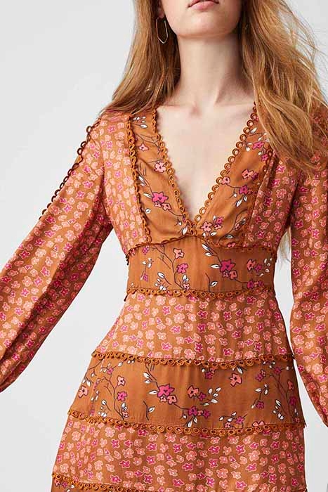 DAISY PETALS DRESSES GLAZED GINGER MULTI 4