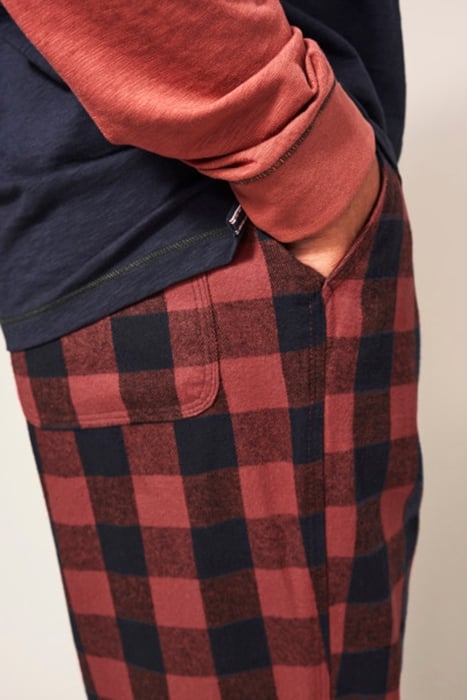 LEYLAND PJ TROUSER MID RED 2