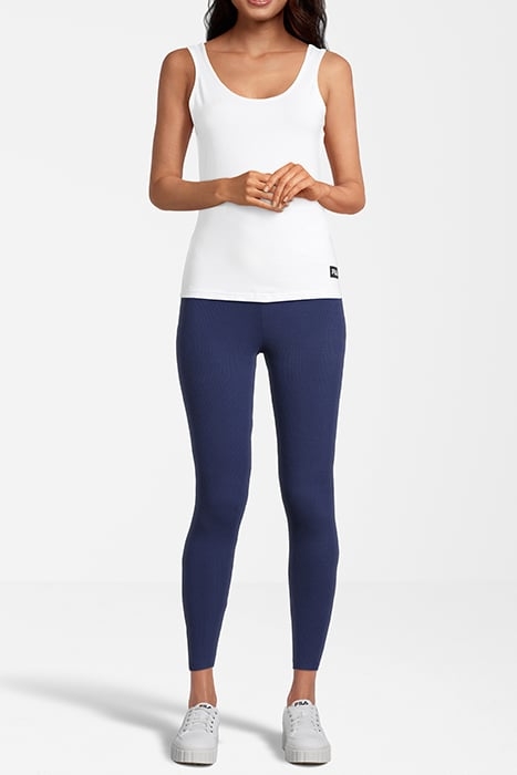 BOZCAADA HIGH WAIST RIB LEGGINGS MEDIEVAL BLUE 4